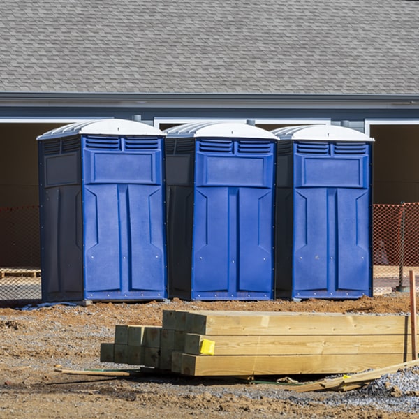 how do you ensure the portable restrooms are secure and safe from vandalism during an event in Brownell Kansas